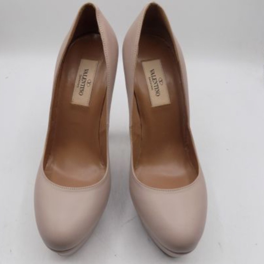 Valentino Garavani leather platform pumps